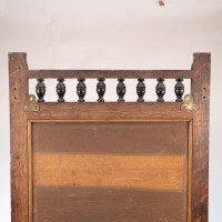 Shapland & Petter attri. M H Baillie Scott style of. An Arts & Crafts oak mirror with chequer Inlays - Thumbnail 13
