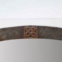An Arts & Crafts Copper Plated Mirror with Hand Formed Celtic Details - Thumbnail 2