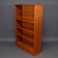 Mid-Century – Teak Bookshelves with Five Adjustable Shelves (c.1960) - Thumbnail 4