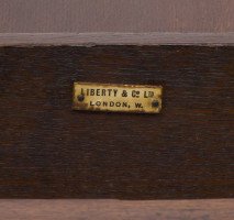 Liberty & Co. – Arts and Crafts Oak Armchair with Leather Cushion - Thumbnail 21