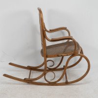 Gustav Siegel, attributed. Made by Thonet, a Bentwood & Cane Rocking Chair - Thumbnail 5