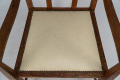 G. M. Ellwood for J. S. Henry. An Oak Dining Armchairs with Throne Like Capped Finials - Thumbnail 7