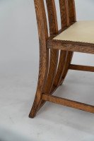 G. M. Ellwood for J. S. Henry. An Oak Dining Armchairs with Throne Like Capped Finials - Thumbnail 10