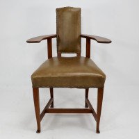 George Walton. An Arts & Crafts Glasgow School Oak 'Abingdon' Armchair - Thumbnail 2