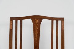 Liberty & Co., Attributed – Arts and Crafts Walnut Armchair with Heart Inlays - Thumbnail 6