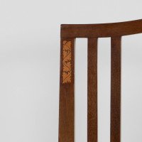 Liberty & Co., Attributed – Arts and Crafts Walnut Armchair with Heart Inlays - Thumbnail 7