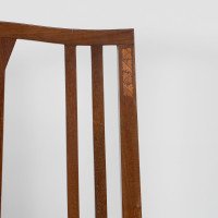 Liberty & Co., Attributed – Arts and Crafts Walnut Armchair with Heart Inlays - Thumbnail 8