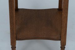 Shapland & Petter. An Arts & Crafts Oak Plant Stand with Voysey Style Discs Finials - Thumbnail 10