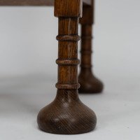 Shapland & Petter. An Arts & Crafts Oak Plant Stand with Voysey Style Discs Finials - Thumbnail 12