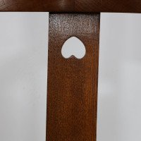 E. A. Taylor, attributed. An Arts & Crafts Oak Tub Chair with a Pierced Heart - Thumbnail 10