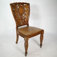 Arthur Heygate Mackmurdo for the Century Guild. An Important Art Nouveau Chair - Thumbnail 2