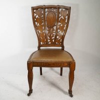 Arthur Heygate Mackmurdo for the Century Guild. Important Art Nouveau Chair - Thumbnail 3