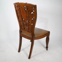 Arthur Heygate Mackmurdo for the Century Guild. An Important Art Nouveau Chair - Thumbnail 9