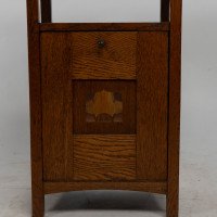 G. M. Ellwood for J. S. Henry. An Oak & Inlaid Coal Purdonium - Thumbnail 9