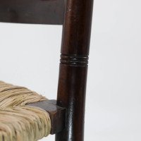 Liberty & Co., An English Aesthetic Movement Walnut Ladder Back Rush Seat Chair - Thumbnail 7