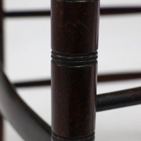 Liberty & Co., An English Aesthetic Movement Walnut Ladder Back Rush Seat Chair - Thumbnail 11