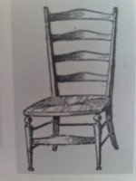 Liberty & Co., An English Aesthetic Movement Walnut Ladder Back Rush Seat Chair - Thumbnail 16