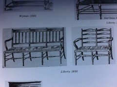 Liberty & Co., An English Aesthetic Movement Walnut Ladder Back Rush Seat Chair - Thumbnail 17