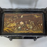 Aesthetic Movement Japanese Tea Trolley with River Scene Decoration - Thumbnail 9