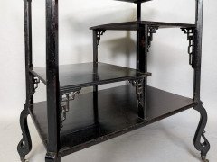 Aesthetic Movement Japanese Tea Trolley with River Scene Decoration - Thumbnail 15