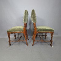 Charles Bevan Attributed for Marsh, Jones and Cribb – Gothic Revival Oak Chairs - Thumbnail 5