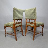 Charles Bevan Attributed for Marsh, Jones and Cribb – Gothic Revival Oak Chairs - Thumbnail 6