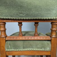 Charles Bevan Attributed for Marsh, Jones and Cribb – Gothic Revival Oak Chairs - Thumbnail 10