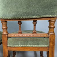 Charles Bevan Attributed for Marsh, Jones and Cribb – Gothic Revival Oak Chairs - Thumbnail 12