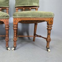 Charles Bevan Attributed for Marsh, Jones and Cribb – Gothic Revival Oak Chairs - Thumbnail 11