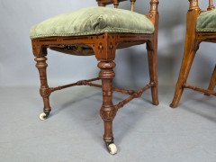 Charles Bevan Attributed for Marsh, Jones and Cribb – Gothic Revival Oak Chairs - Thumbnail 15