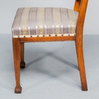 Liberty & Co., Six English Arts & Crafts Oak Dining Chairs with Heart Cut-Outs - Thumbnail 19