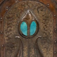 Jesson Birkett, Attributed – Arts and Crafts Copper Fireside Log Box and Seat - Thumbnail 16