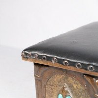 Jesson Birkett, Attributed – Arts and Crafts Copper Fireside Log Box and Seat - Thumbnail 31