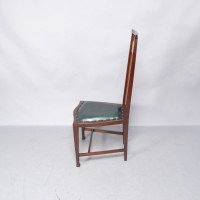 Joseph Maria Olbrich, attributed. Art Nouveau Inlaid Side Chair - Thumbnail 4