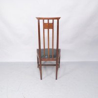 Joseph Maria Olbrich, attributed. Art Nouveau Inlaid Side Chair - Thumbnail 6