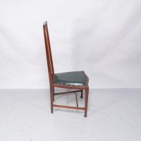 Joseph Maria Olbrich, attributed. Art Nouveau Inlaid Side Chair - Thumbnail 8