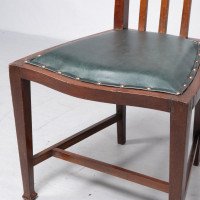 Joseph Maria Olbrich, attributed. Art Nouveau Inlaid Side Chair - Thumbnail 12