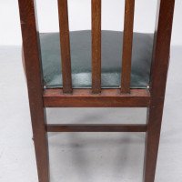 Joseph Maria Olbrich, attributed. Art Nouveau Inlaid Side Chair - Thumbnail 14