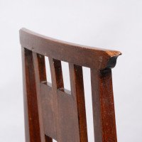 Joseph Maria Olbrich, attributed. Art Nouveau Inlaid Side Chair - Thumbnail 17
