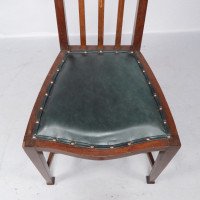 Joseph Maria Olbrich, attributed. Art Nouveau Inlaid Side Chair - Thumbnail 18
