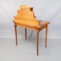 Emile Galle. An Art Nouveau Walnut Writing Desk with Exceptional Inlaid Scenery - Thumbnail 5