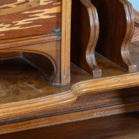 Emile Galle. An Art Nouveau Walnut Writing Desk with Exceptional Inlaid Scenery - Thumbnail 18
