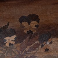 Emile Galle. An Art Nouveau Walnut Writing Desk with Exceptional Inlaid Scenery - Thumbnail 24