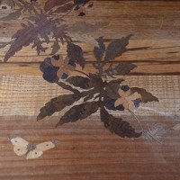 Emile Galle. An Art Nouveau Walnut Writing Desk with Exceptional Inlaid Scenery - Thumbnail 26