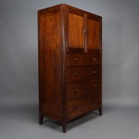 Betty Joel, attributed. Arts & Crafts Oak Tallboy & Matching Petite Chest of Drawers - Thumbnail 2