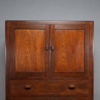 Betty Joel, attributed. Arts & Crafts Oak Tallboy & Matching Petite Chest of Drawers - Thumbnail 10