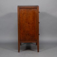 Betty Joel, attributed. Arts & Crafts Oak Tallboy & Matching Petite Chest of Drawers - Thumbnail 13