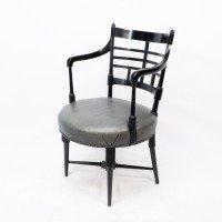 E. W. Godwin for William Watt. An Anglo-Japanese Old English or Jacobean Armchair - Thumbnail 3