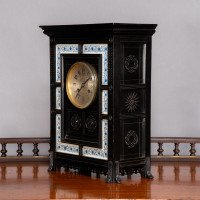 Lewis Foreman Day. Made by Howell & Sons. An Aesthetic Movement Ebonized Clock - Thumbnail 2