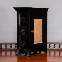 Lewis Foreman Day. Made by Howell & Sons. An Aesthetic Movement Ebonized Clock - Thumbnail 4